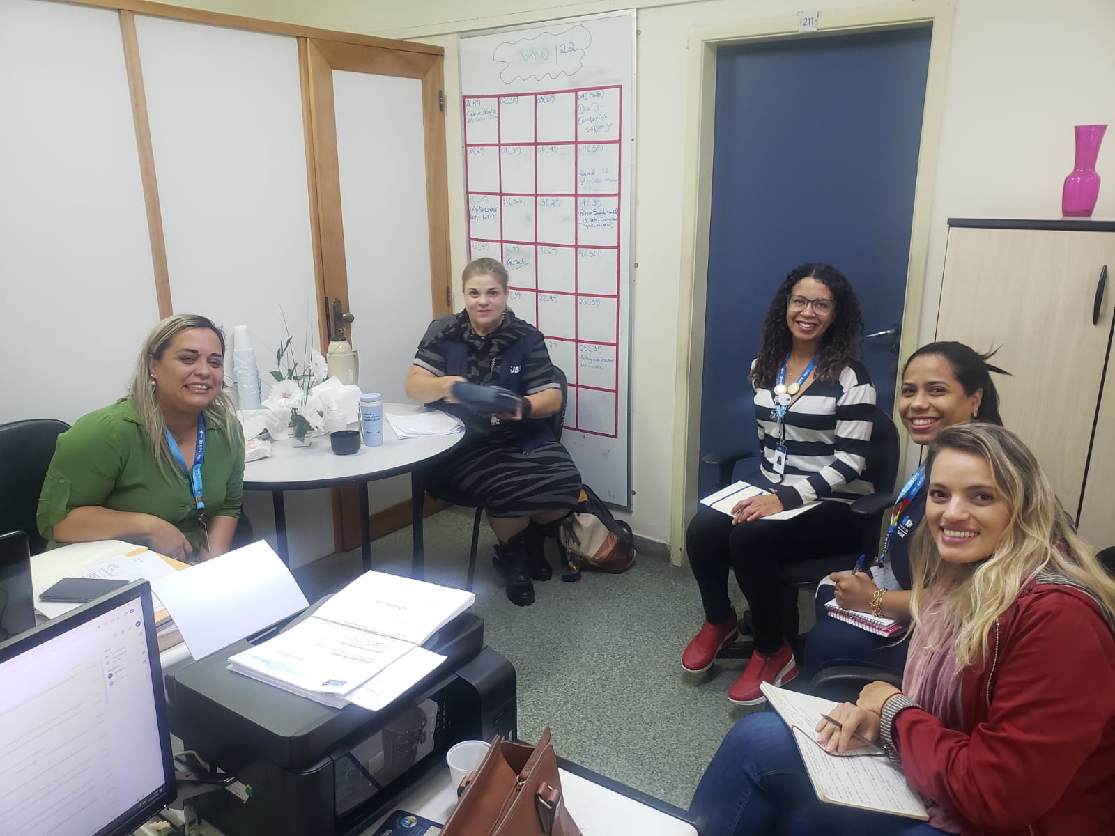 Visita técnica da Coordenação de Policlínicas e NASF na Policlínica Lincoln de Freitas Filho.