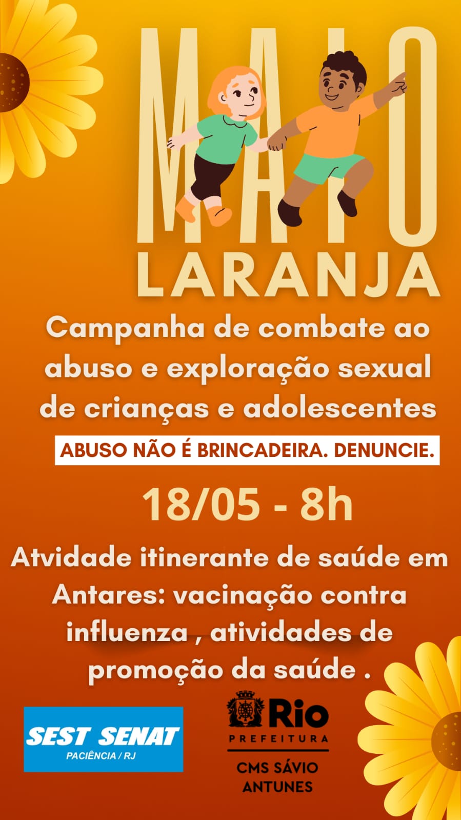 Maio Laranja: Prevenção do Abuso e Exploração Sexual de Crianças e Adolescentes